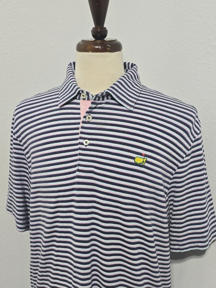 Polo de golf Masters clásico para hombre talla grande Foto 3 de 4