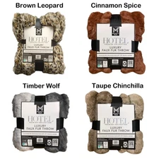 Member's Mark Hotel Premier Collection Luxury Faux Fur Throw, 60" x 70"