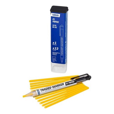 MARKAL 96131 Paint Marker, Permanent, Yellow 21U681