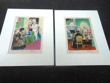 VAN DONGEN - 2 TYPOGRAPHIES 1948 ORIGINALES /AUTHENTIQUES SIGNEE SOUS PP  -VD 1