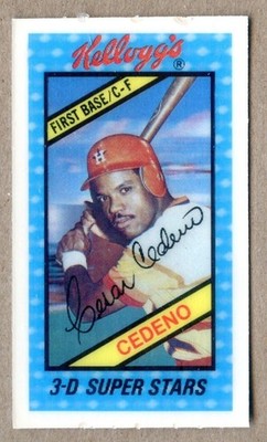 1980 Kellogg's Super Stars 3-D Baseball Cards NM Pick A Card