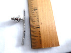 CLAIRINET PIN -  Future Primitive Lapel Pin Miniature Silver Tone Black Enamel — photo 4