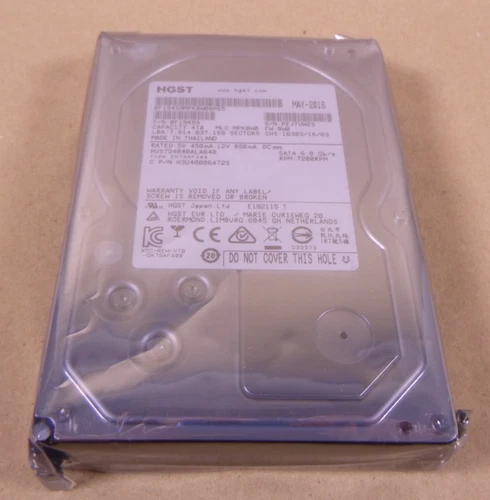 HUS724040ALA640 HGST Hitachi 4TB 7.2K SATA 3.5'' Hard Drive 0F19459 6.0 Gb/s