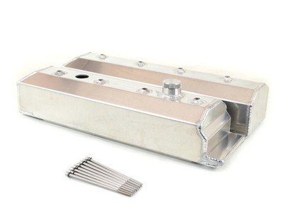 Canton Racing 65-206 Valve Covers Tall Fabricated Aluminum Natural LT-1 NEW