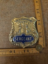 Thomas A Edison Inc Police Sergeant Badge New Jersey NJ