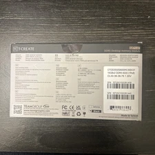 TEAMGROUP T-Create Expert CL30 DDR5 32GB Kit (2 x 16GB) 6000MHz Memory Desktop