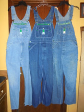Lot of 3 Liberty Bib Overalls Mens 40x30 38x30 36x30 Blue Denim Carpenter Farmer