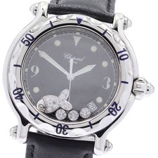 Orologio Uomo Chopard Happy sport happy fish 28/8347 Data Quadrante Nero Quarzo_881601