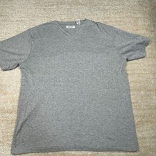 Pierre Cardin Shirt Mens XXL Gray V Neck Shor...
