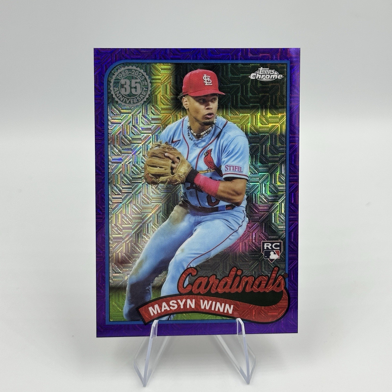 2024 Topps Chrome Silver Pack (1989) Masyn Winn #T89C-78 Purple Refractor 58/75