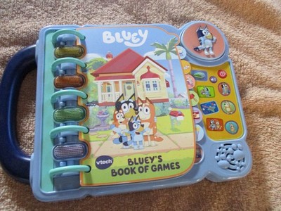 VTech Bluey Bluey's Book of Games Interactive Story Learning Lights Sounds