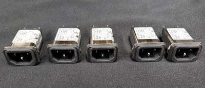 Lot of 5 Corcom 3EJS1 EMI Power Line Filters IEC C14 Inlet 3A 250V Snap-In