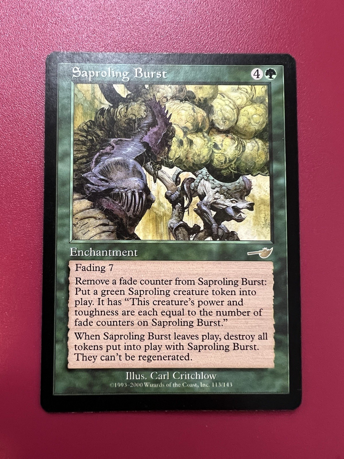 *** Saproling Burst *** Nemesis LP MTG English