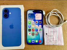 Apple iPhone 16 - 128 GB - Blau (Ohne Simlock) - OVP - Glasbruch - Rechnung