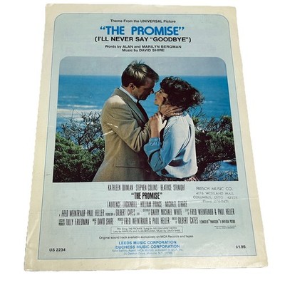I ll Never Say Goodbye Sheet Music Piano Vocal Guitar From Movie  The Promise 