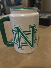 University of Notre Dame ND Fighting Irish 1842 Whirley Plastic Cup Mug w/Lid