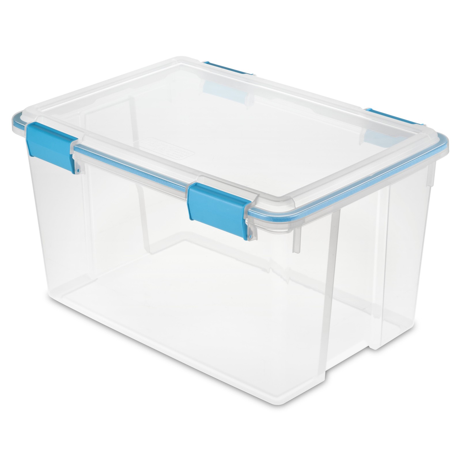 Sterilite 54qt Clear Weatherproof Storage Bin with Gasket Seal  