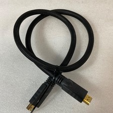 24 in Heavy Duty Braided HDMI Cable Gold Tone Connectors Male to Male