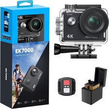 AKASO EK7000 4K30FPS 20MP WiFi Action Camera with EIS Ultra HD 131FT Black