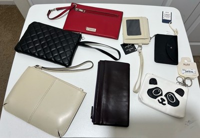 Lot of 7 Purses, Wristlet, Cardholder, Keyholder - Wilson, Carlos Etc MOSTLY NEW