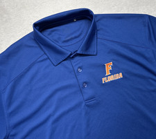 Florida Gators collared Polo Shirt Mens XL Blue Short Sleeve