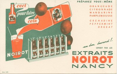BUVARD / CECI POUR FAIRE CELA / EXTRAITS NOIROT NANCY