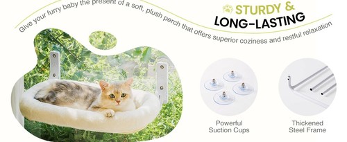 Cat Window Ledge Perch Bed – Best Cat Window Hammock - Picture 4 of 15
