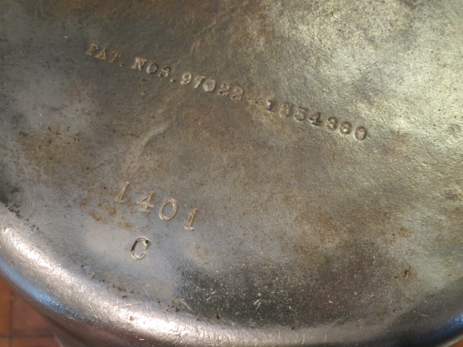 Vintag Wagner Ware 11 inch Deep Nickel Plate Cast Iron Frying Pan