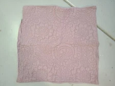 Pottery Barn "Matlasse  Linen/Cotton - Mauve" Euro Pillow Sham