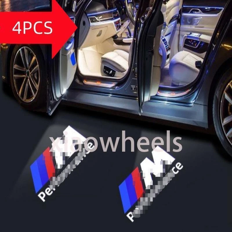 4pcs Car Door LED Welcome Light Fits For E60 E63 E90 E92 X1 Foto 3 de 4
