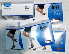 5-Pair New Hose Pantyhose, L'eggs Day Sheer Control-Top DG0004 Nude 2Q-Plus