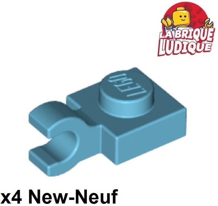 Lego X4 Plate Modified 1x1 Clip Horizontal O Clip Pince Medium