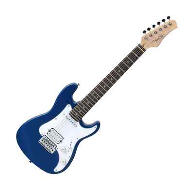 Rocktile Sphere 3/4 Junior E-Gitarre Kinder E-Gitarre Schüler Gitarre Holz Blau