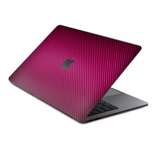 Skins Wrap for MacBook Pro 15 inch Retina Touch Pink,black carbon fiber look
