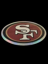 Vtg 1998 San Francisco 49ers NFL Team Logo Vending Machine Sticker PVI Branded