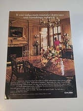 Chubb Insurance 1987 Print Ad 8x11 Great To Frame Vintage 