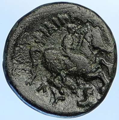  LYSIMACHOS 317BC Apollo OLYMPIC Horse of Philip II Ancient Greek Coin i112885