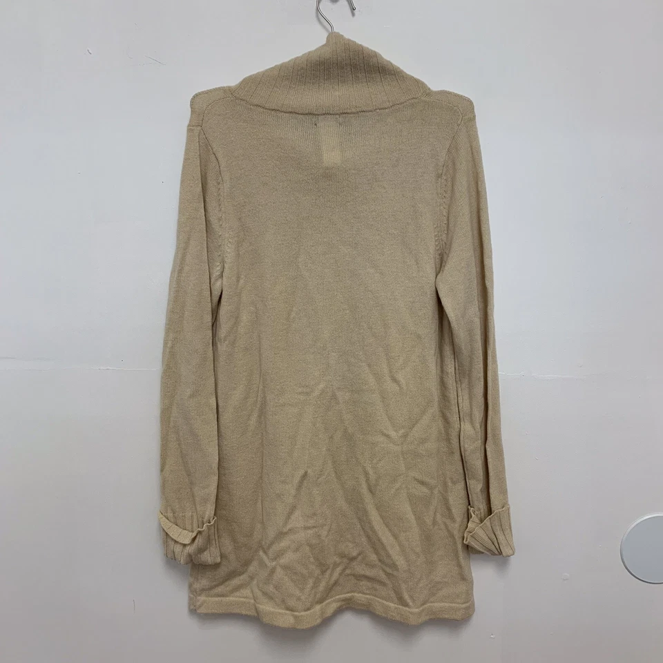 Patagonia Lambswool Blend Button Up Long Sleeve Sweater Dress Beige Size Large - Image 3 of 4