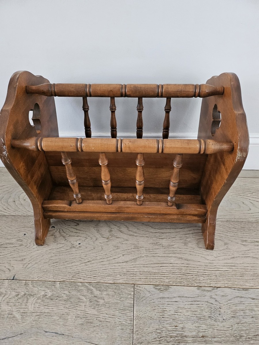 VTG Ethan Allen Heirloom Solid Maple Birch Wood Colonial Magazine