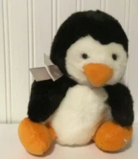 Russ Berrie Shining Stars Plush Penguin 8.5 in Tall Stuffed Animal Toy
