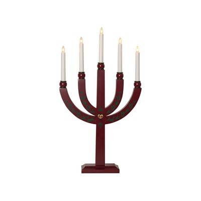 Star Trading  Kerzenleuchter ,Elias Tradition  aus Holz, 5-flammig, traditionell