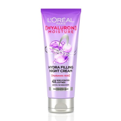 L'Oreal Paris Hyaluron Moisture 72H Hydra Filling Night Cream Adds Shine 180 Ml