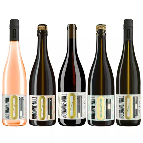 Kolonne Null Non-Alcoholic Wine Bundle (5 Bottles) (Rose, Sparking, Red)