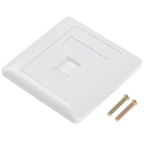 86 Type Single Port RJ45 Wall Flat Face Plate Ethernet Network Socket Panel TX - Picture 8 of 10