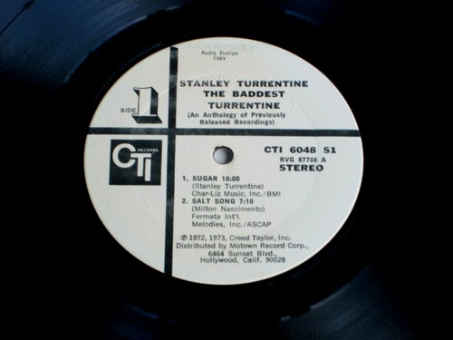 STANLEY TURRENTINE - The Baddest Turrentine CTI 6048S1 LP gatefold PROMO - Picture 5 of 5