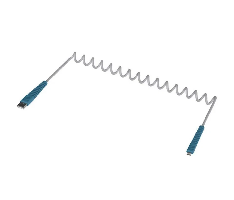 OtterBox Kids EasyGrab Mobile Charging & Audio Cable Bundle Lighting Blue / Gray - Image 4 of 4