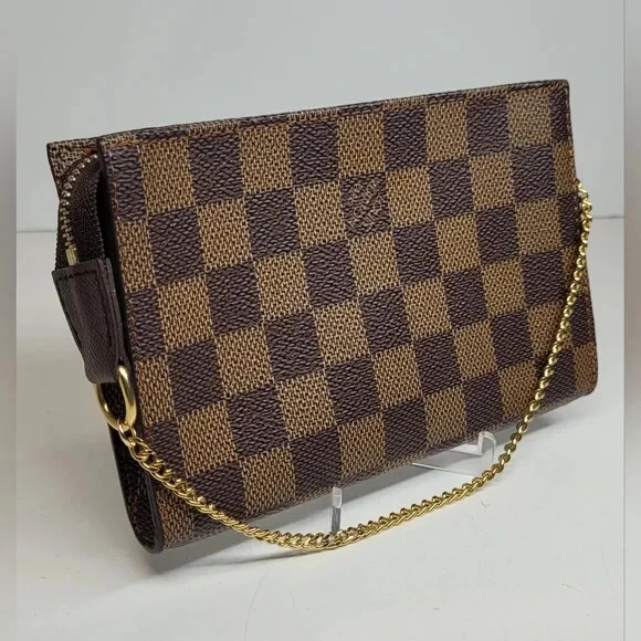 [eBay Live] Louis Vuitton Brown Damier Ebene Accessory Pochette