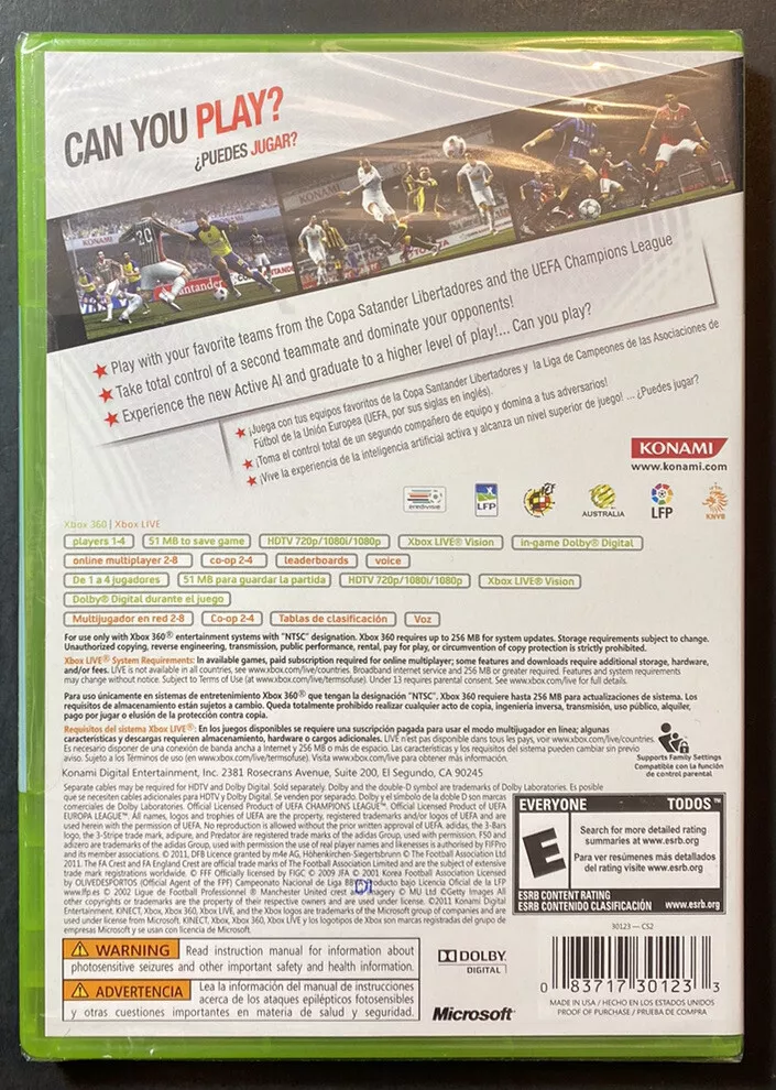 Pro Evolution Soccer 12 - PES 2012 - Xbox 360 - Konami - Jogos de