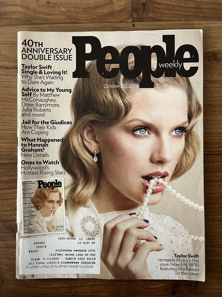 People Magazine 40th Anniversary Issue 2014 Taylor Swift - 1974 Mia Farrow -READ