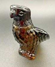 Avon The Falcon Vintage Brown Glass 80% Full Collectable 4" Bottle